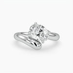 Bezel Emerald Lab Grown Diamond Engagement Ring: 2 CT