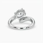 Bezel Emerald Lab Grown Diamond Engagement Ring: 2 CT