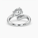 Bezel Emerald Lab Grown Diamond Engagement Ring: 2 CT