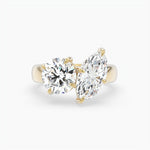 Bezel Emerald Lab Grown Diamond Engagement Ring: 2 CT