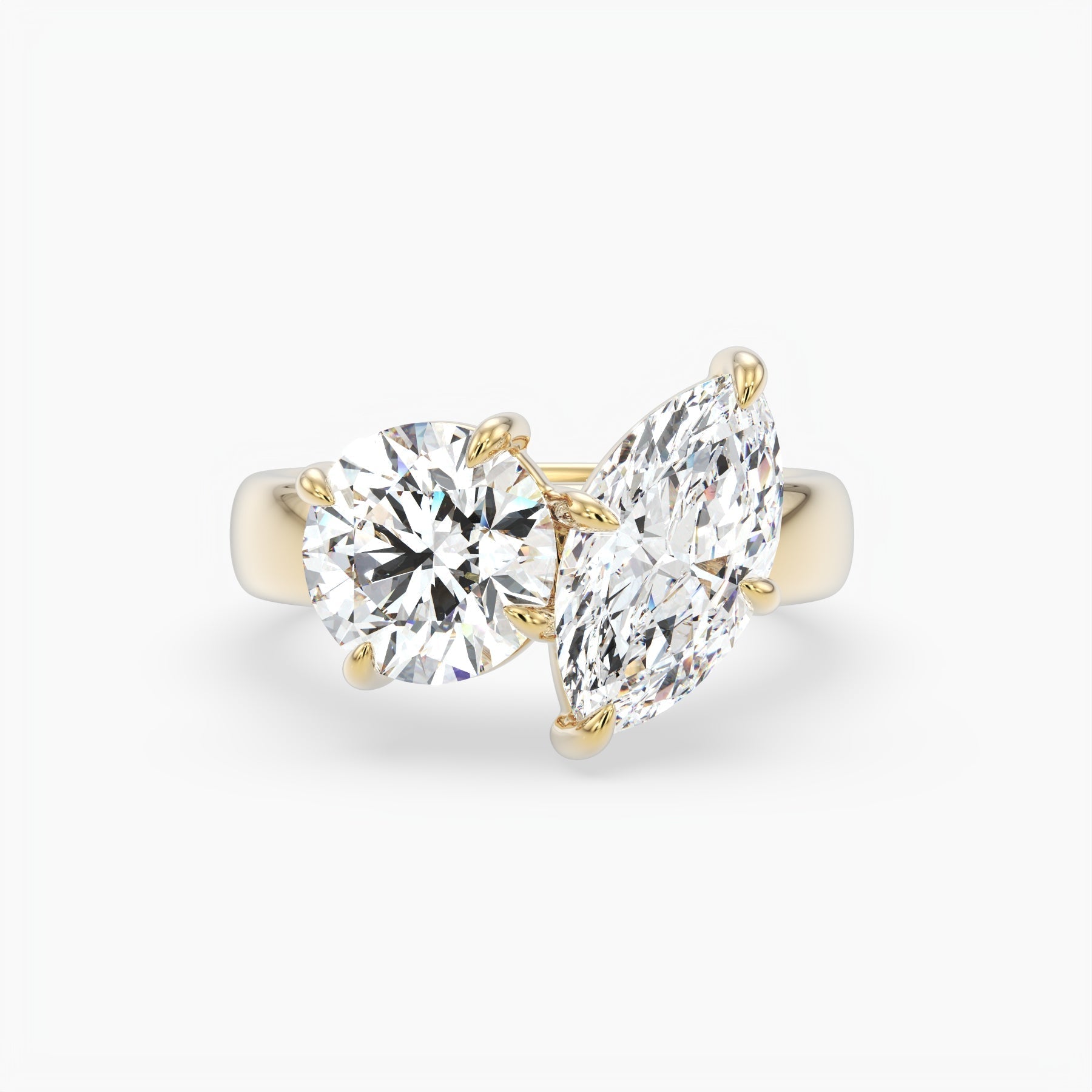Bezel Emerald Lab Grown Diamond Engagement Ring: 2 CT