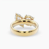 Bezel Emerald Lab Grown Diamond Engagement Ring: 2 CT