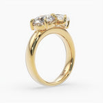 Bezel Emerald Lab Grown Diamond Engagement Ring: 2 CT