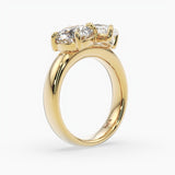Bezel Emerald Lab Grown Diamond Engagement Ring: 2 CT