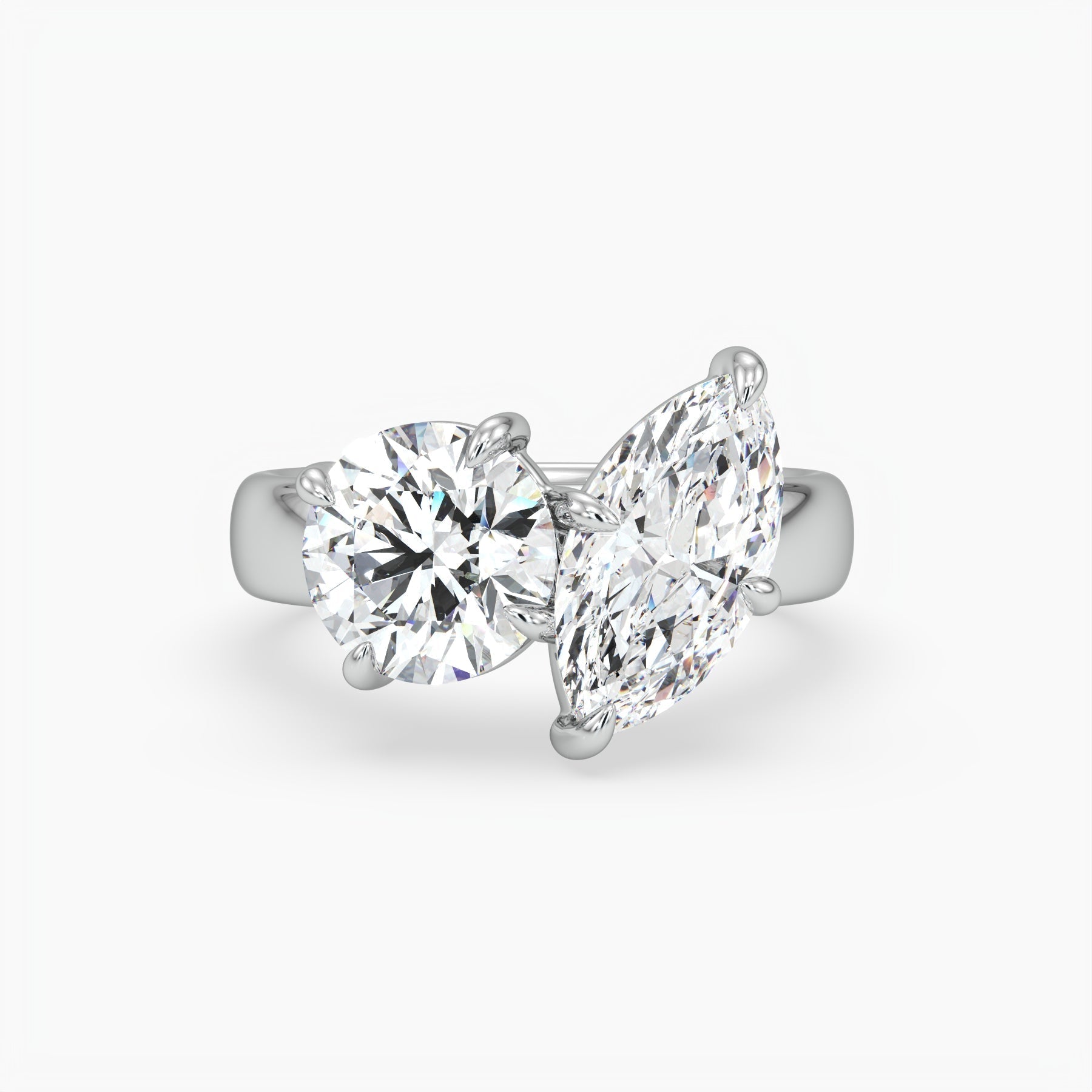 Bezel Emerald Lab Grown Diamond Engagement Ring: 2 CT