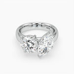 Bezel Emerald Lab Grown Diamond Engagement Ring: 2 CT