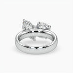 Bezel Emerald Lab Grown Diamond Engagement Ring: 2 CT