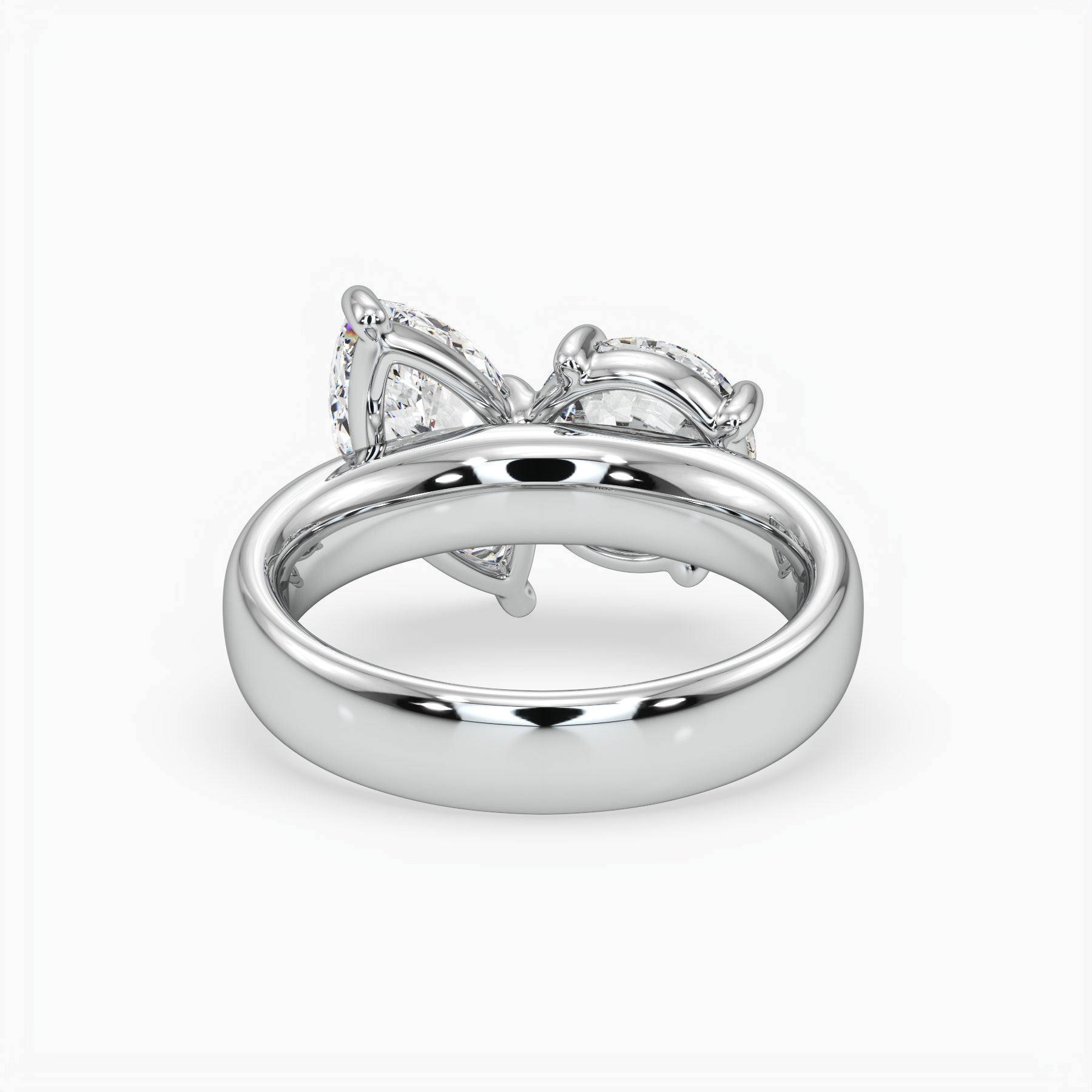 Bezel Emerald Lab Grown Diamond Engagement Ring: 2 CT