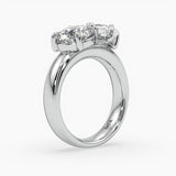 Bezel Emerald Lab Grown Diamond Engagement Ring: 2 CT