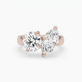 Bezel Emerald Lab Grown Diamond Engagement Ring: 2 CT