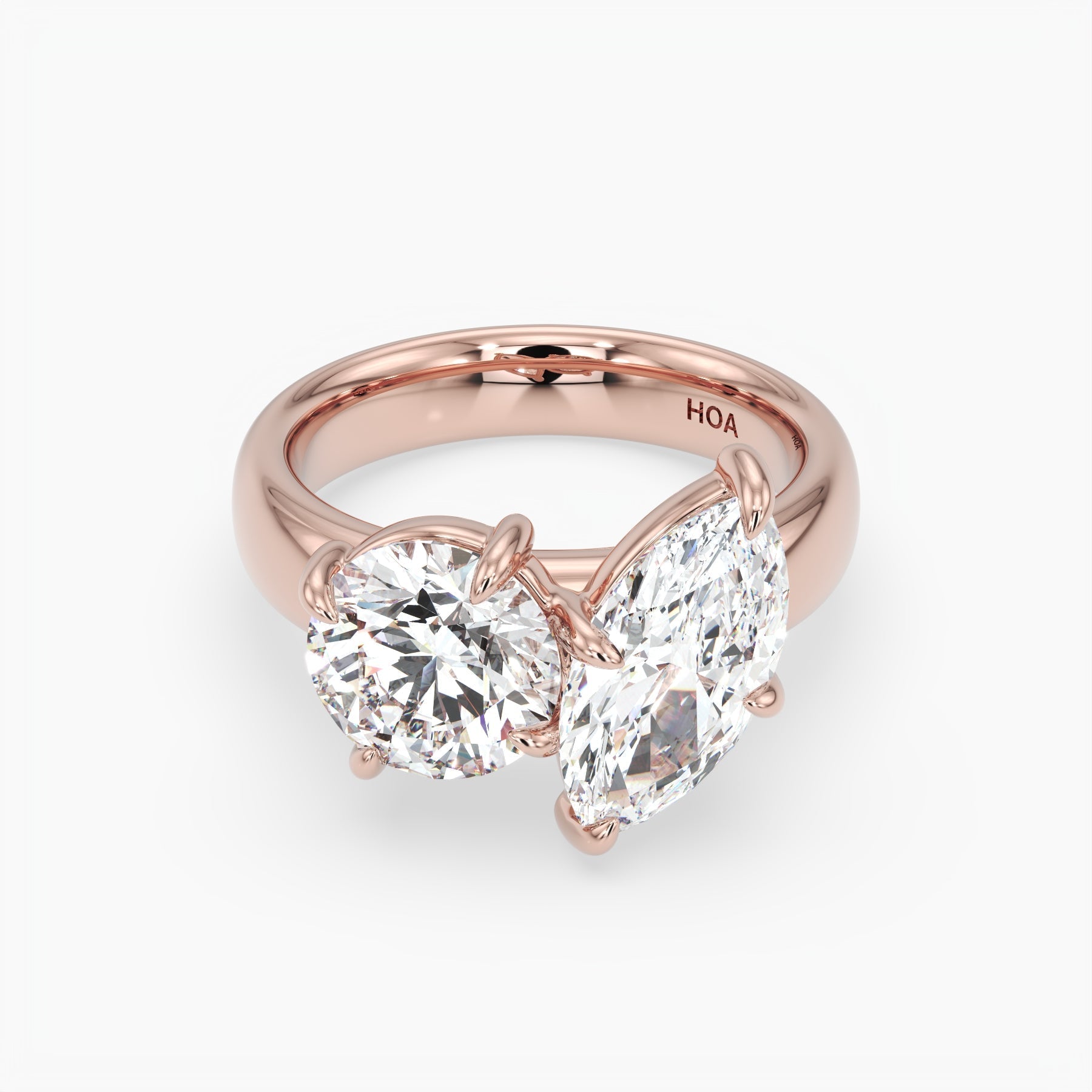 Bezel Emerald Lab Grown Diamond Engagement Ring: 2 CT