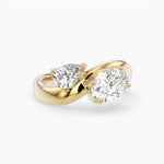 Bezel Emerald Lab Grown Diamond Engagement Ring: 2 CT
