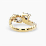 Bezel Emerald Lab Grown Diamond Engagement Ring: 2 CT