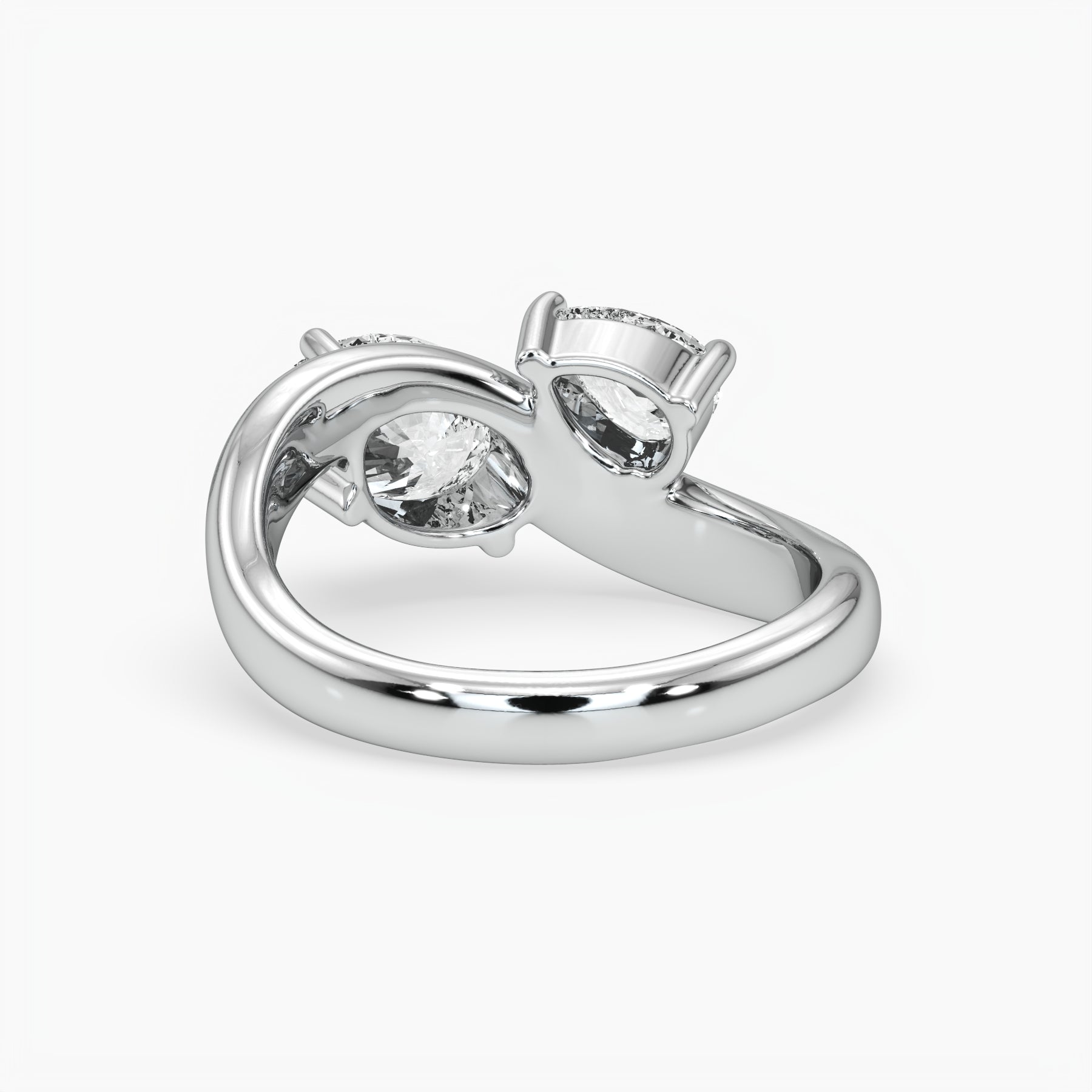 Bezel Emerald Lab Grown Diamond Engagement Ring: 2 CT