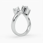 Bezel Emerald Lab Grown Diamond Engagement Ring: 2 CT
