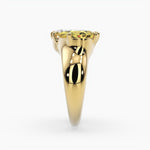 Bezel Emerald Lab Grown Diamond Engagement Ring: 2 CT