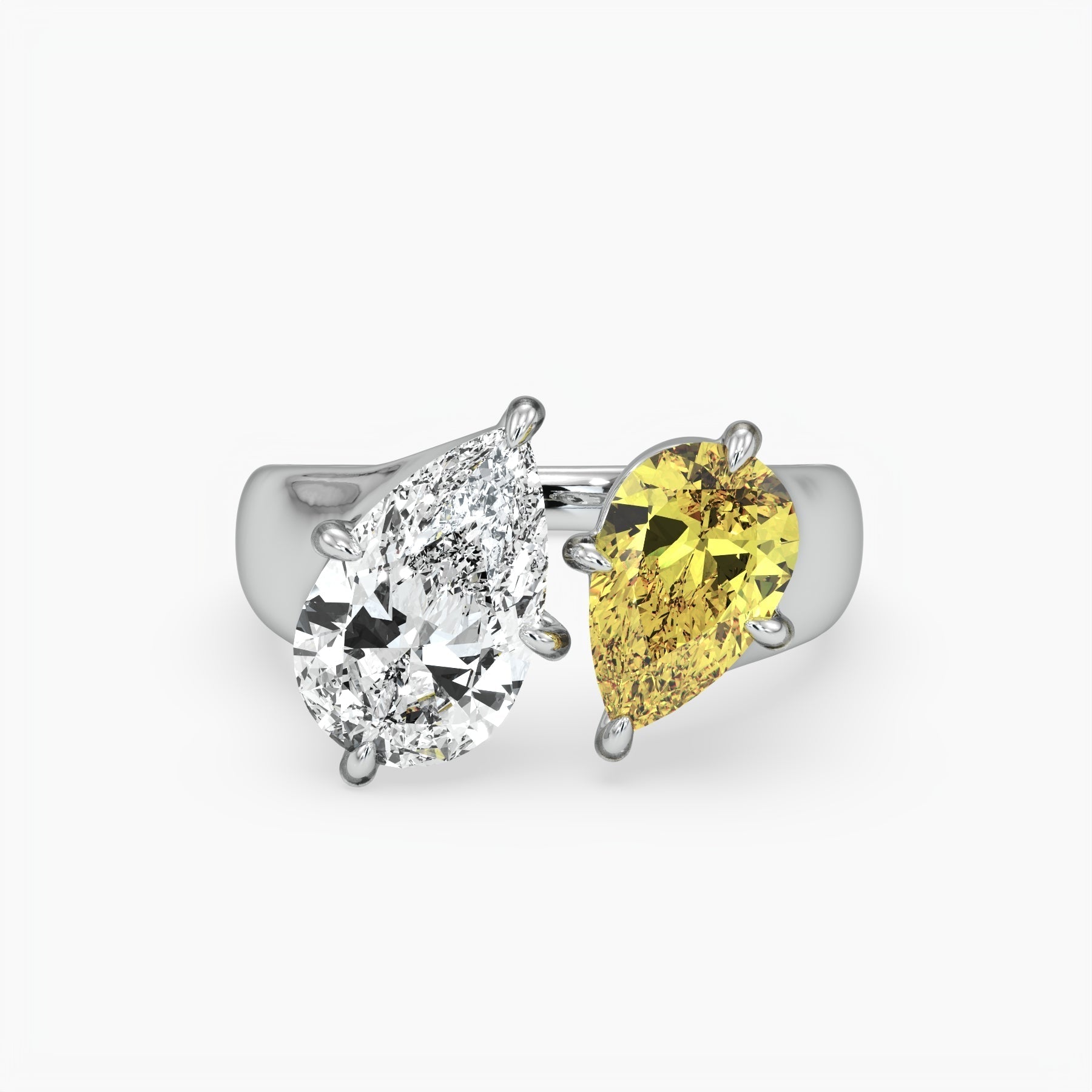 Bezel Emerald Lab Grown Diamond Engagement Ring: 2 CT
