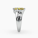 Bezel Emerald Lab Grown Diamond Engagement Ring: 2 CT