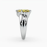 Bezel Emerald Lab Grown Diamond Engagement Ring: 2 CT