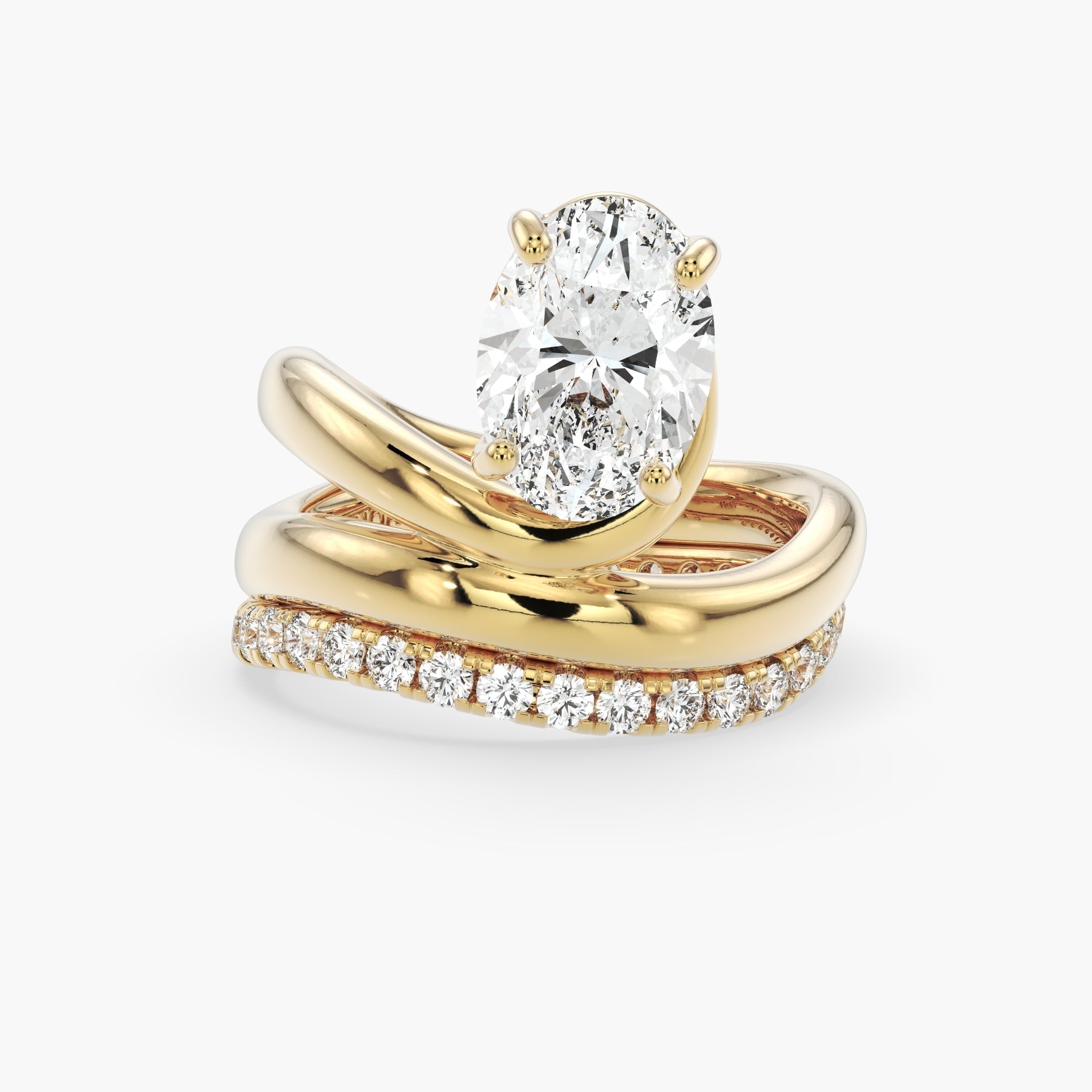 Bezel Emerald Lab Grown Diamond Engagement Ring: 2 CT