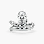 Bezel Emerald Lab Grown Diamond Engagement Ring: 2 CT