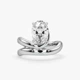 Bezel Emerald Lab Grown Diamond Engagement Ring: 2 CT