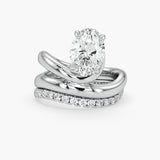 Bezel Emerald Lab Grown Diamond Engagement Ring: 2 CT