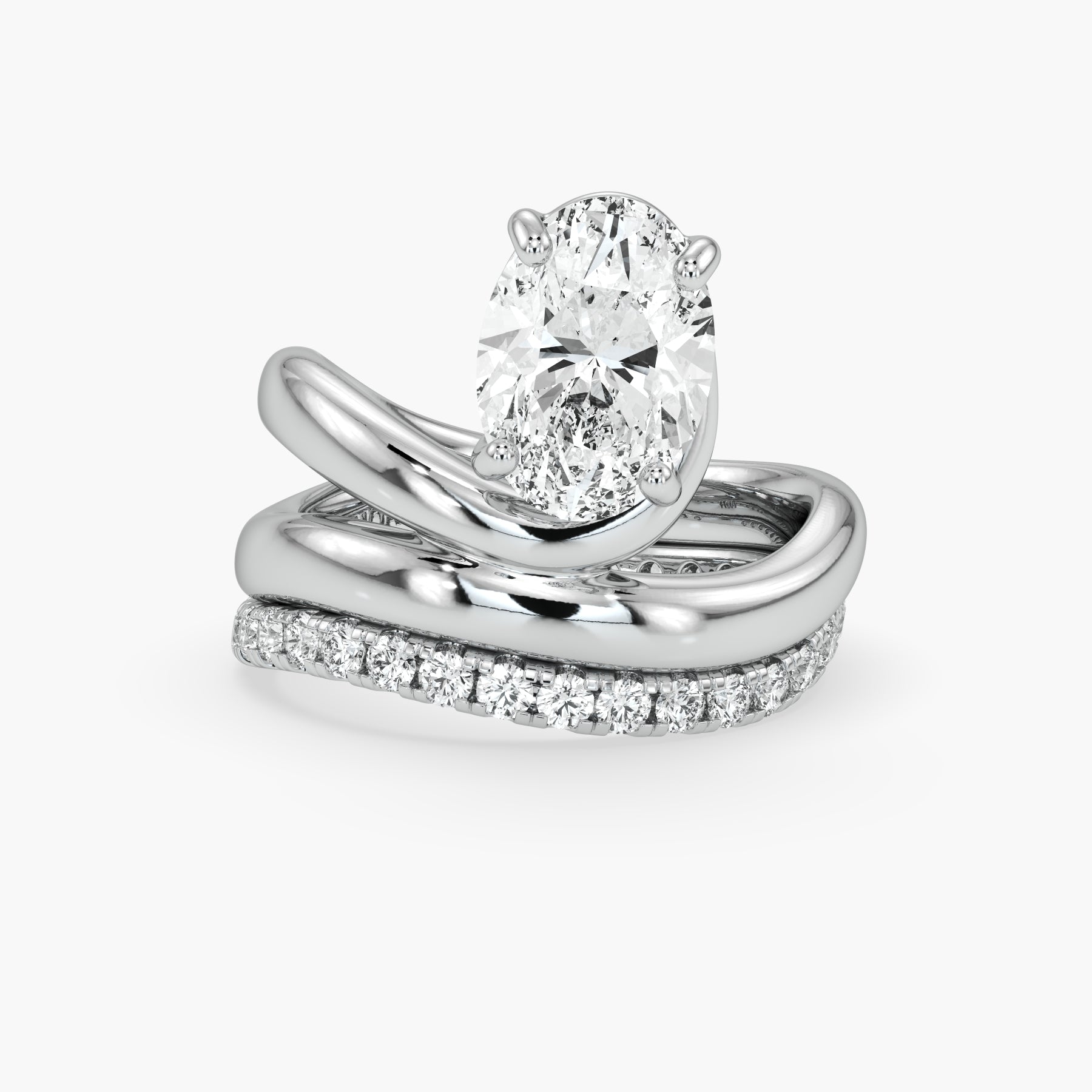 Bezel Emerald Lab Grown Diamond Engagement Ring: 2 CT
