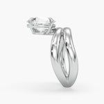 Bezel Emerald Lab Grown Diamond Engagement Ring: 2 CT