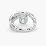 Bezel Emerald Lab Grown Diamond Engagement Ring: 2 CT