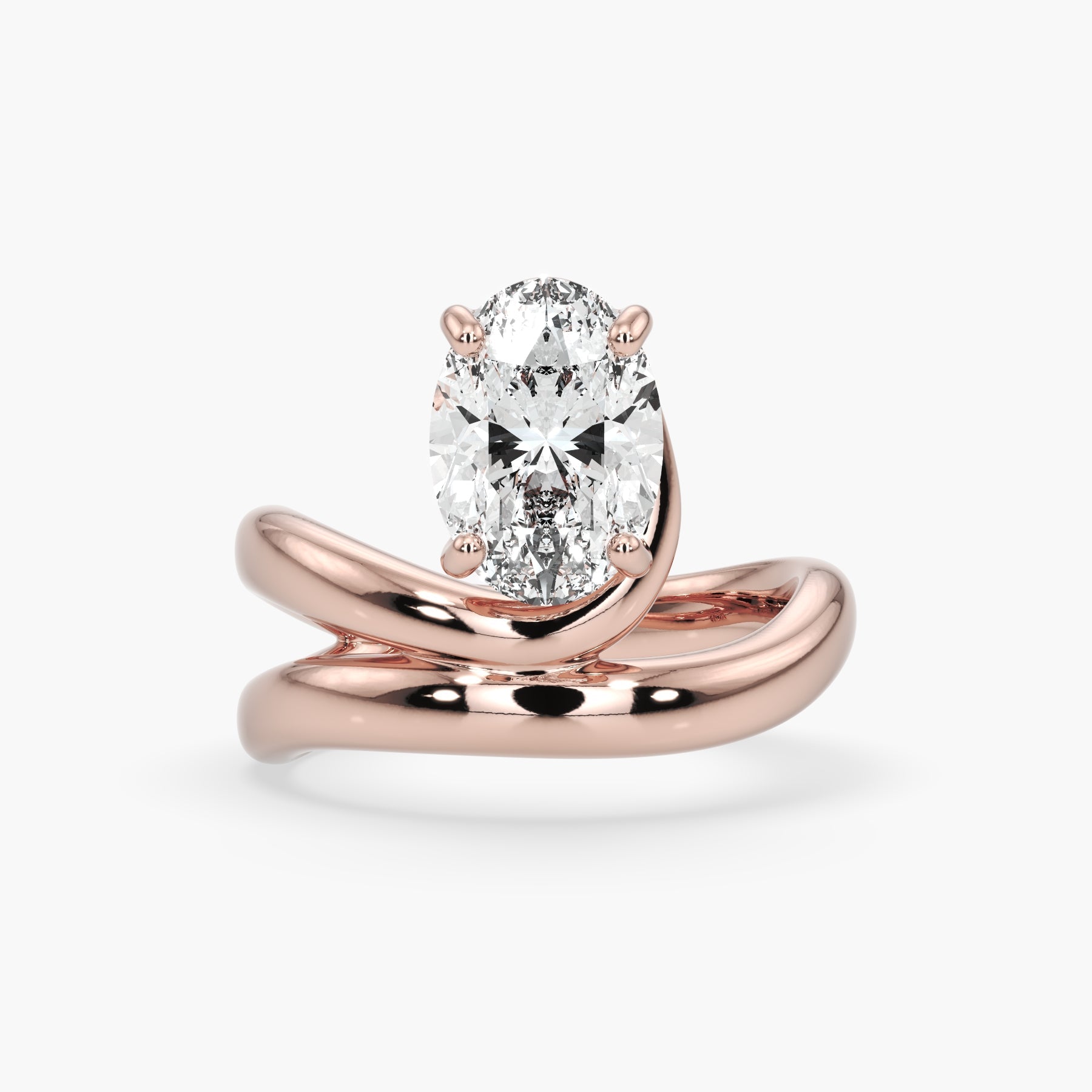 Bezel Emerald Lab Grown Diamond Engagement Ring: 2 CT