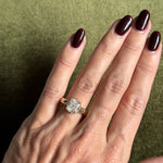Bezel Emerald Lab Grown Diamond Engagement Ring: 2 CT