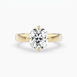 Bezel Emerald Lab Grown Diamond Engagement Ring: 2 CT