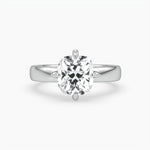 Bezel Emerald Lab Grown Diamond Engagement Ring: 2 CT