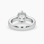 Bezel Emerald Lab Grown Diamond Engagement Ring: 2 CT