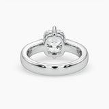 Bezel Emerald Lab Grown Diamond Engagement Ring: 2 CT
