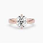 Bezel Emerald Lab Grown Diamond Engagement Ring: 2 CT