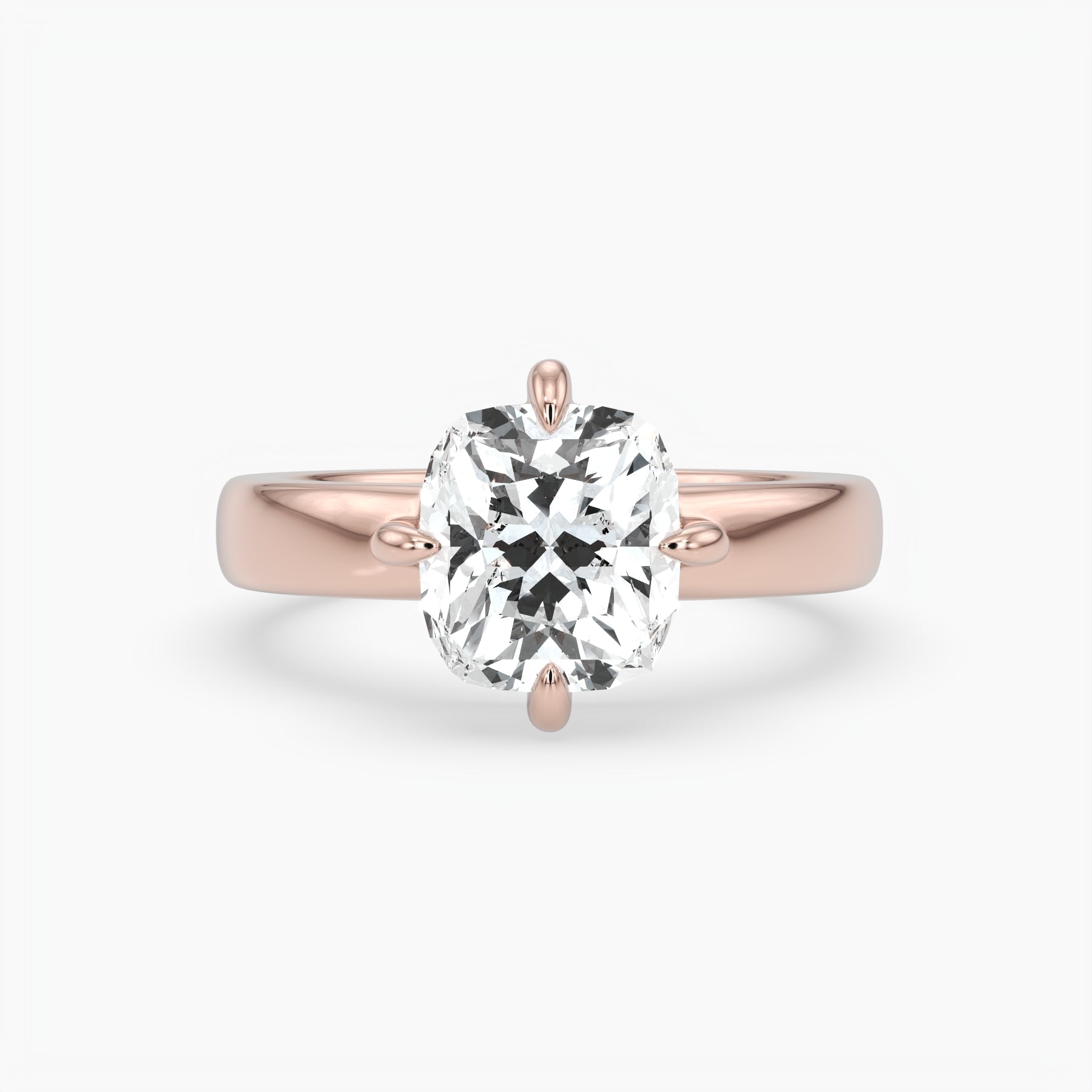 Bezel Emerald Lab Grown Diamond Engagement Ring: 2 CT