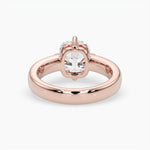 Bezel Emerald Lab Grown Diamond Engagement Ring: 2 CT