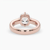 Bezel Emerald Lab Grown Diamond Engagement Ring: 2 CT
