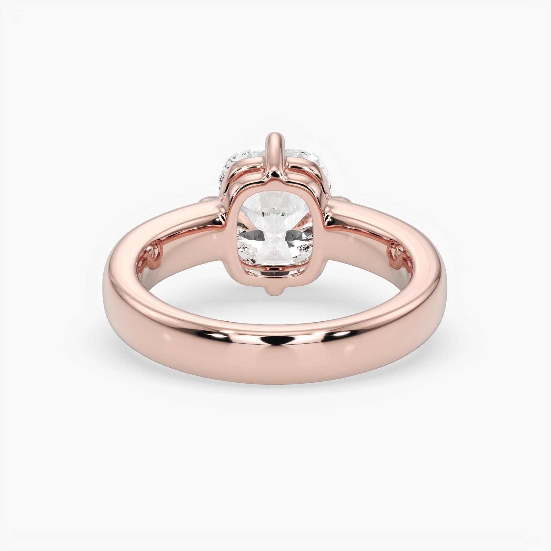Bezel Emerald Lab Grown Diamond Engagement Ring: 2 CT