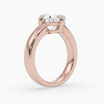 Bezel Emerald Lab Grown Diamond Engagement Ring: 2 CT