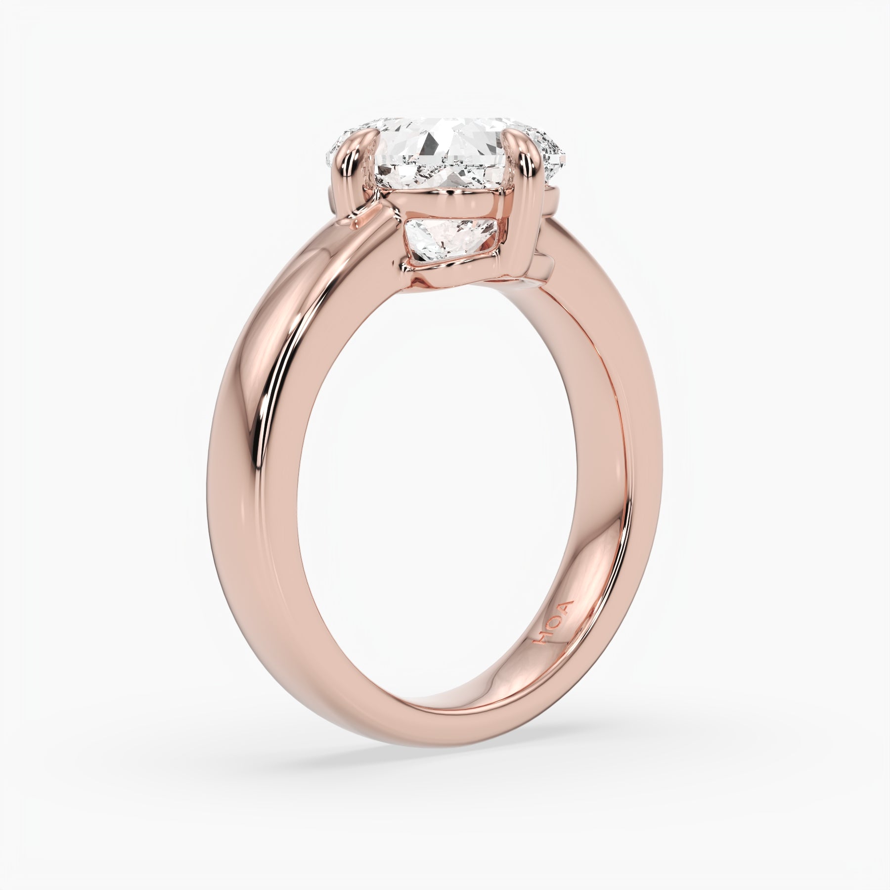 Bezel Emerald Lab Grown Diamond Engagement Ring: 2 CT