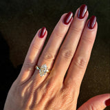 Bezel Emerald Lab Grown Diamond Engagement Ring: 2 CT