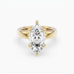 Bezel Emerald Lab Grown Diamond Engagement Ring: 2 CT