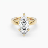 Bezel Emerald Lab Grown Diamond Engagement Ring: 2 CT