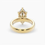 Bezel Emerald Lab Grown Diamond Engagement Ring: 2 CT