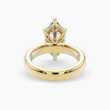 Bezel Emerald Lab Grown Diamond Engagement Ring: 2 CT