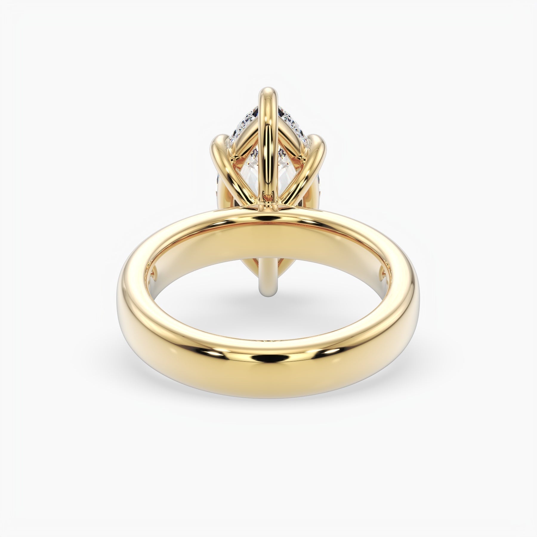 Bezel Emerald Lab Grown Diamond Engagement Ring: 2 CT