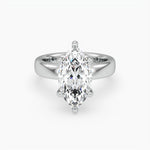 Bezel Emerald Lab Grown Diamond Engagement Ring: 2 CT